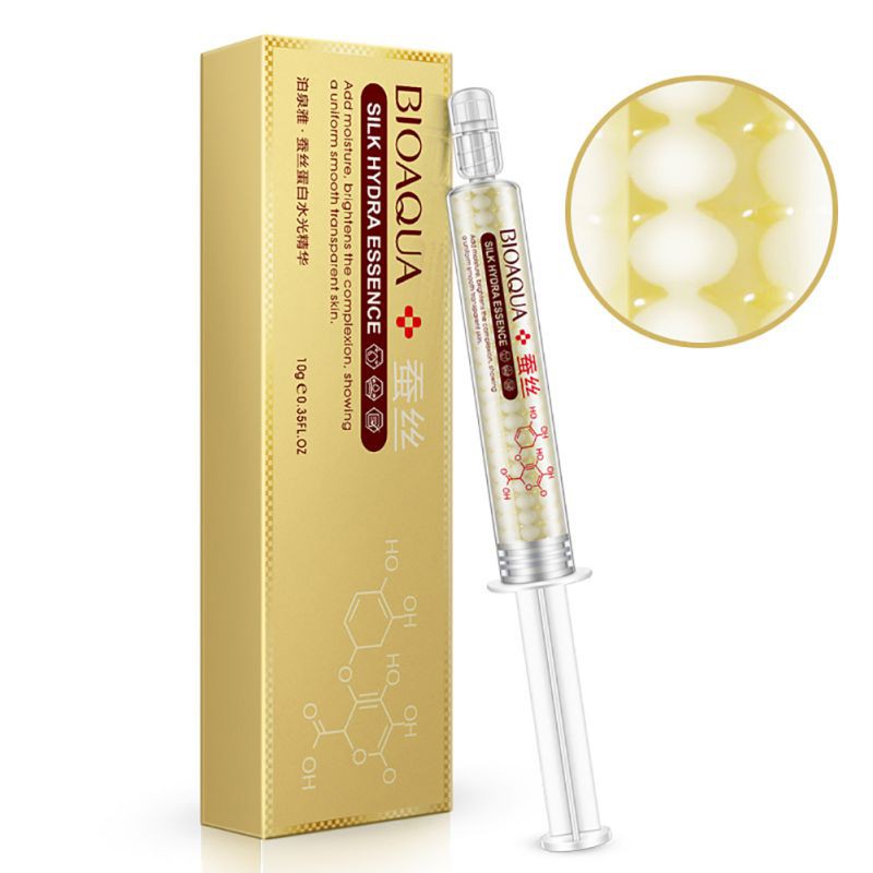 Tinh chất protein tơ tằm hyaluronic cô đặc BIOAQUA dưỡng ẩm và chống lão hóa 10ml