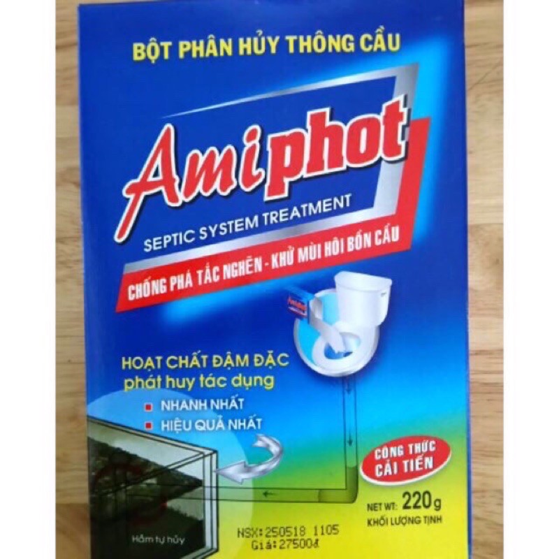 Bột Phân Huỷ Thông Cầu Amiphot 220g