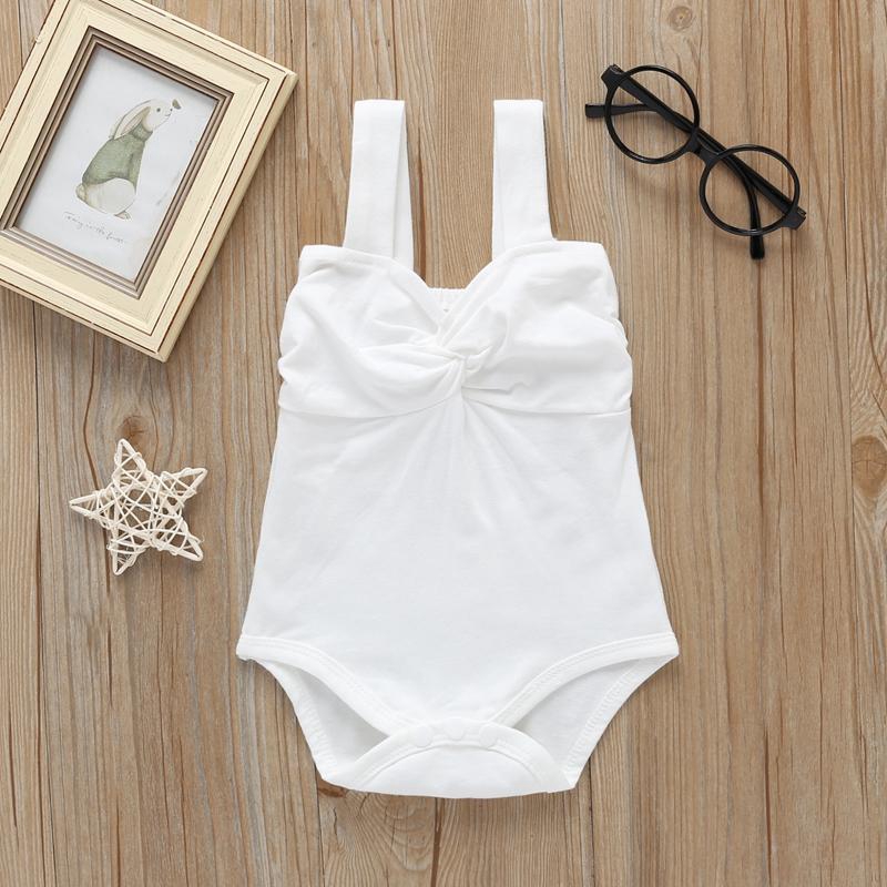 Jumpsuit Sát Nách Màu Trơn Cho Bé