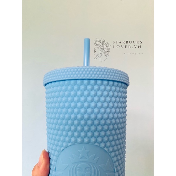|CHÍNH HÃNG| LY STARBUCKS GAI SKY BLUE SIZE KHỦNG 24OZ