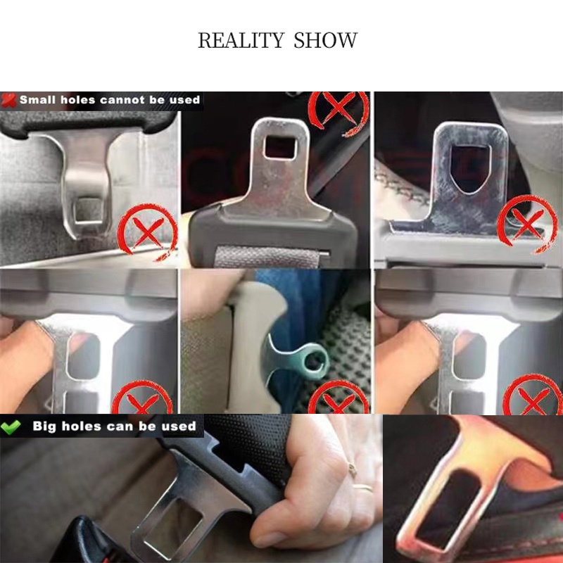 Khóa Dây An Toàn Xe Hơi Bằng Hợp Kim Kẽm Phong Cách Mới