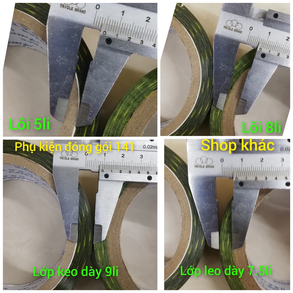Băng keo hàng dễ vỡ 1kg (6 cuộn/cây) chất lượng cao đóng gói hàng hóa