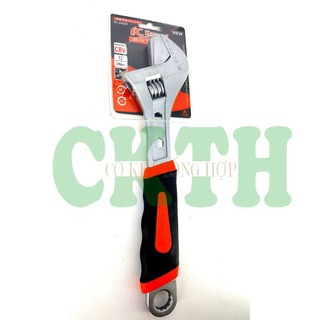 Mỏ Lết Cao Cấp 12 Inch Kapusi. Mỏ lết cán bọc cao su có tích hợp cờ lê Kapusi đa năng văn đai ốc, mở ống nước