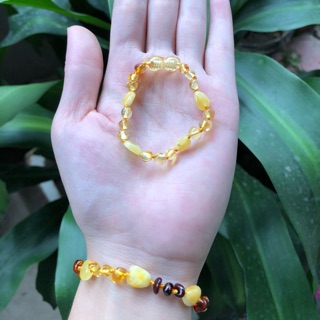 Vòng tay amber úc size 14-19 cm