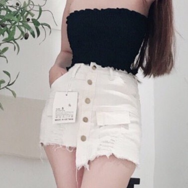 Chân váy kaki phối nắp túi lệch tà siêu xinh xắn | BigBuy360 - bigbuy360.vn