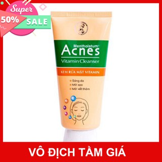 Sữa rửa mặt Acnes Vitamin Cleanser- hỗ trợ làm sáng da, tăng cường phục hồi là da sau mụn, giúp hỗ trợ làm mờ sẹo