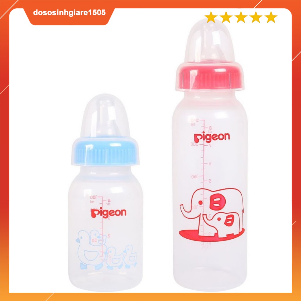 Bình sữa Pigeon PP cổ hẹp 120ML và 240ml