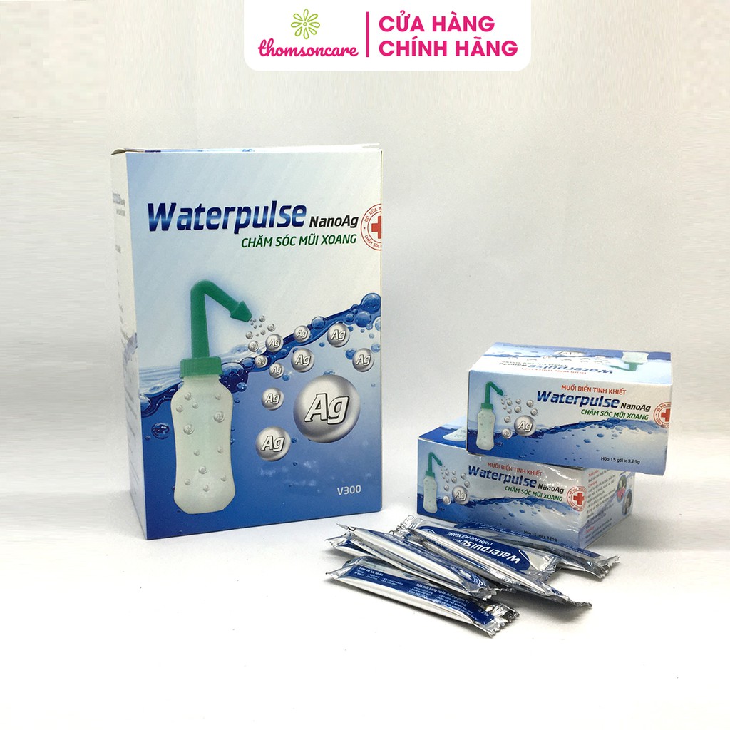 Bình rửa mũi Waterpulse - Rửa sạch mũi xoang - Được viện Nhi Trung Ương khuyên dùng
