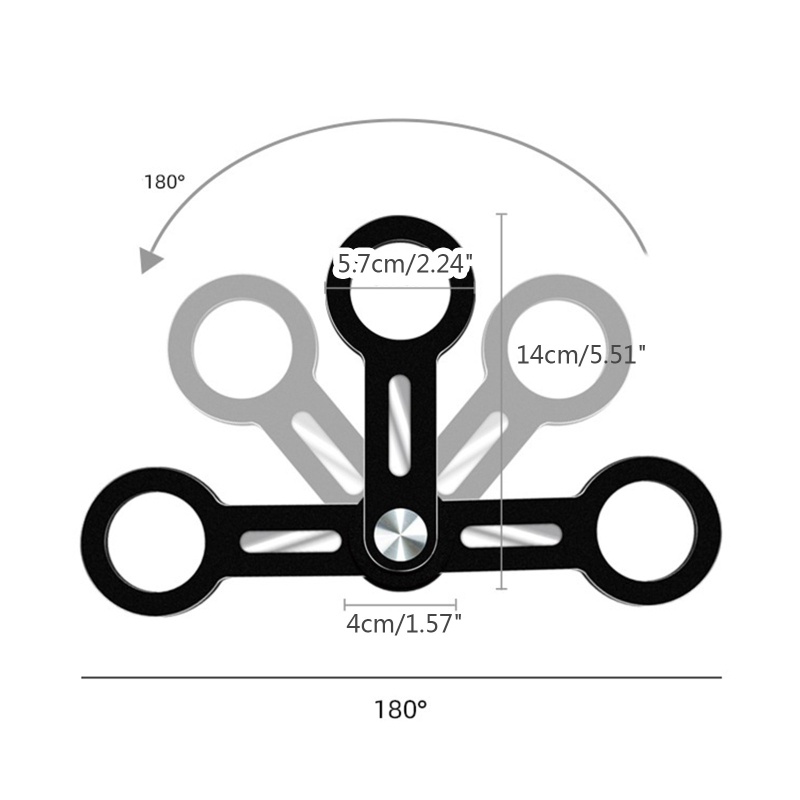 Giá Đỡ Mở Rộng Màn Hình Kép Bằng Hợp Kim Nhôm Cho Laptop