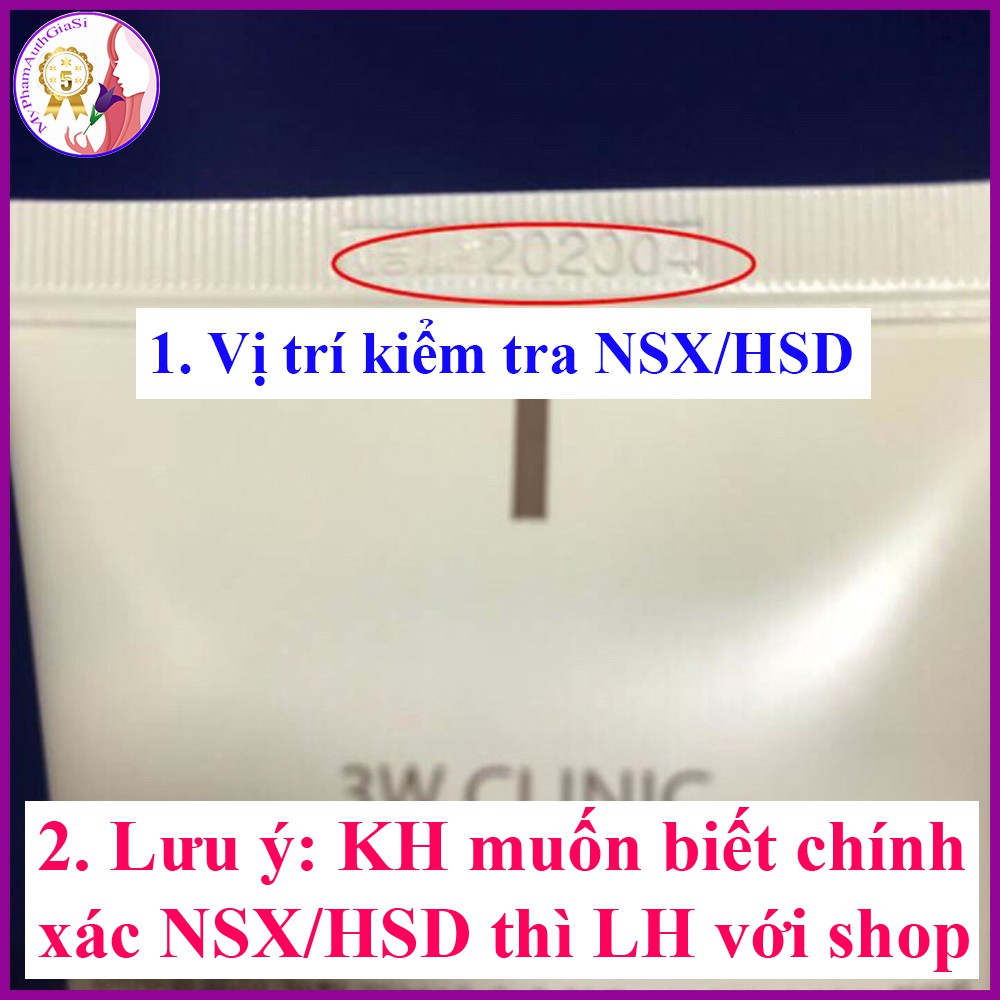 Sữa rửa mặt 3W Clinic chiết xuất từ gạo làm sáng mịn da sạch lỗ chân lông 100ml Hàn Quốc