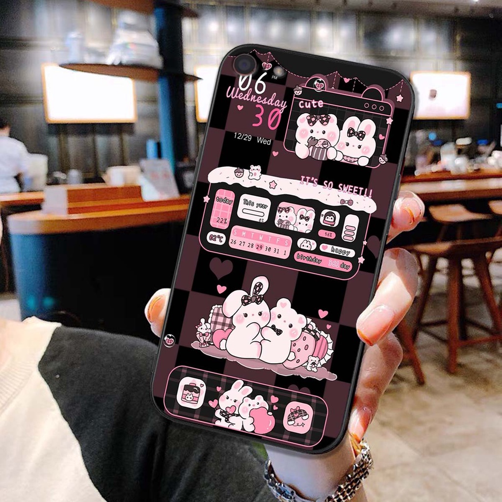 ốp lưng điện thoại oppo a39 / a57 / f3 lite bộ hình gấu nâu chibi vô cùng đáng yêu
