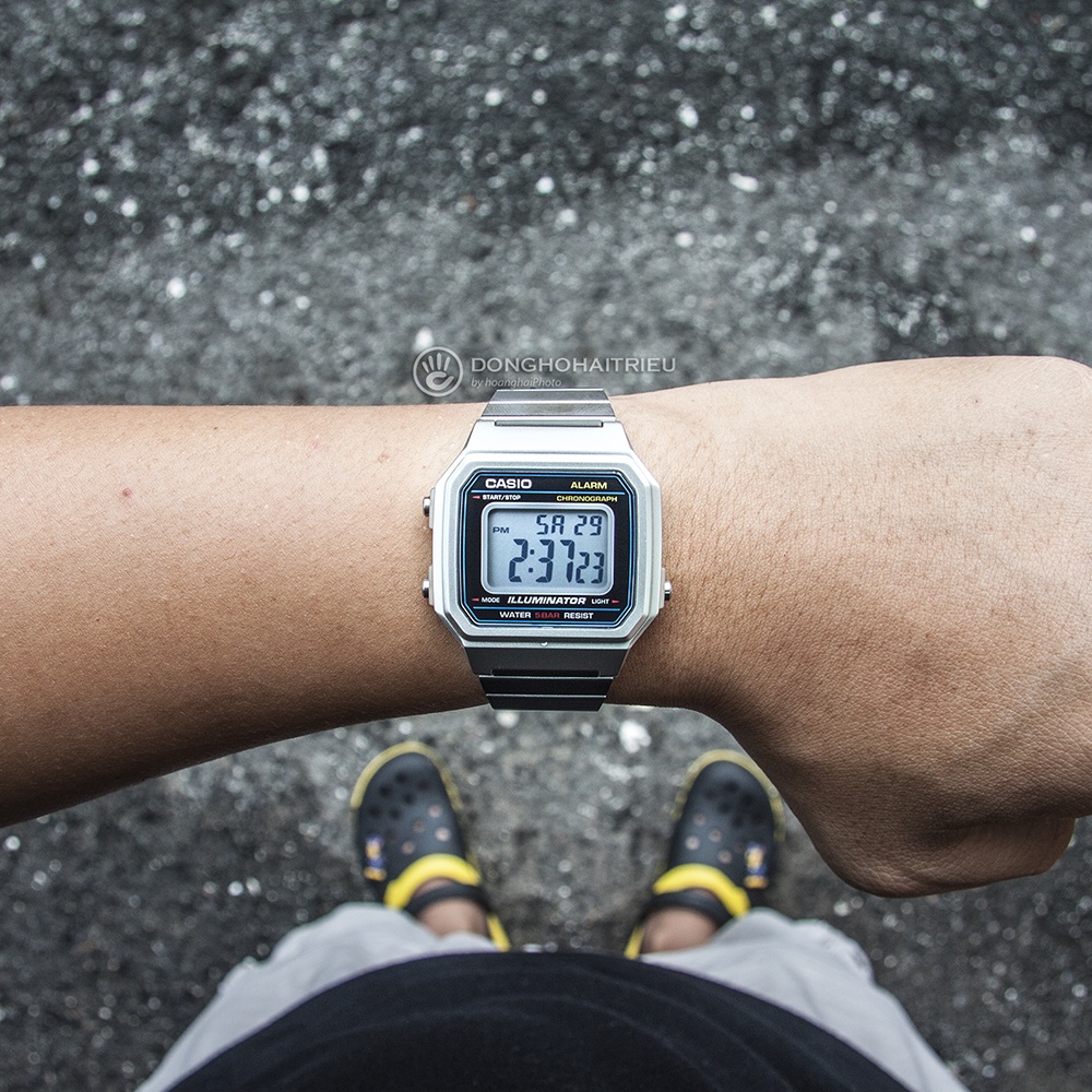 Đồng hồ Casio nam điện tử B650WD-1ADF dây kim loại chính hãng