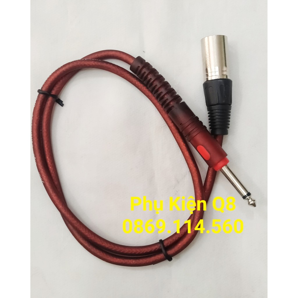 Dây chuyển canon đực ra jack 6ly dài 0.8m/1m/1.2m