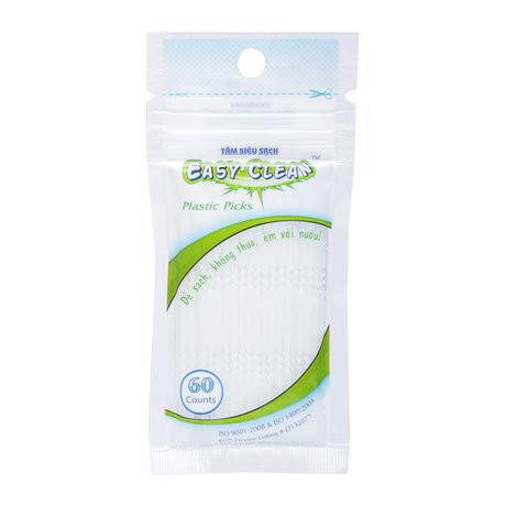 Tăm Nhựa Làm Sạch Kẻ Răng, Không Làm Thưa Răng Easy Clean Gói 60 Que