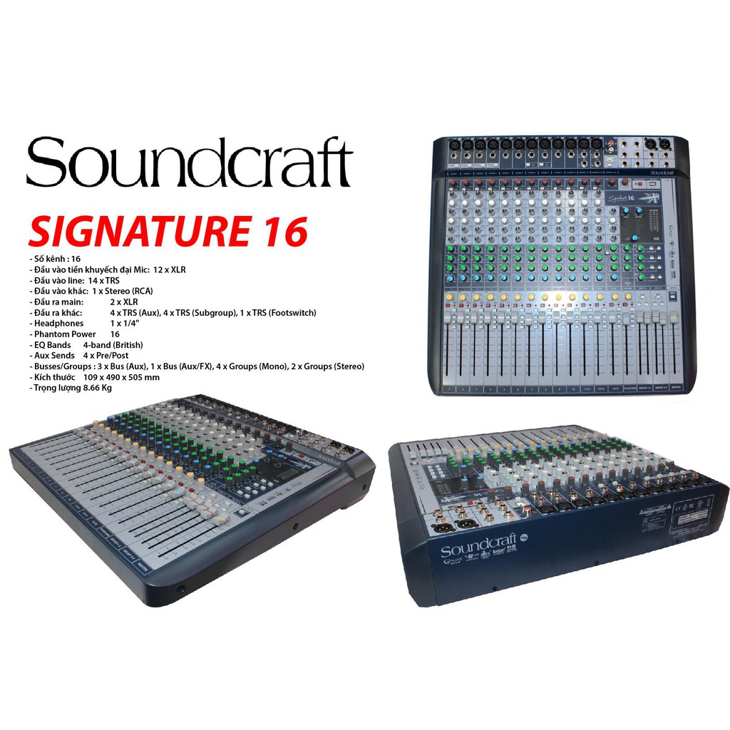 Mixer SoundCraft Signature 12