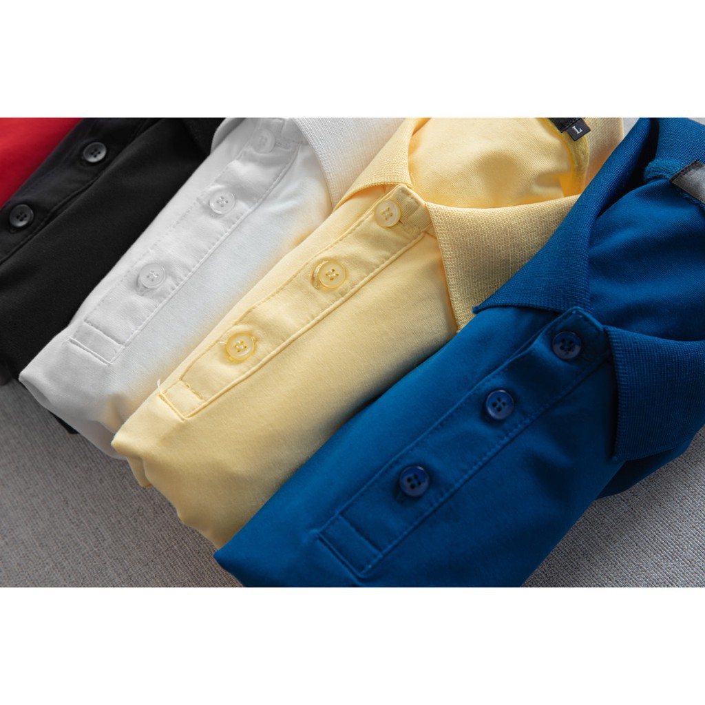 Áo thun nam Mengo cotton mềm mịn co giãn 4 chiều  lịch lãm Trắng, Xanh, Vàng, Đen, Đỏ  AMG01 - Mengo | BigBuy360 - bigbuy360.vn