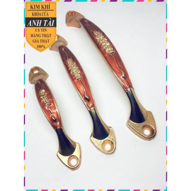 Tay nắm tủ giả cổ hình hoa dây cam