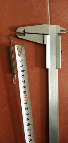 Lò xo kéo phi 15 ,14,16( dài 5cm,sợi 2 ly dài tổng 10cm)❌❌❌