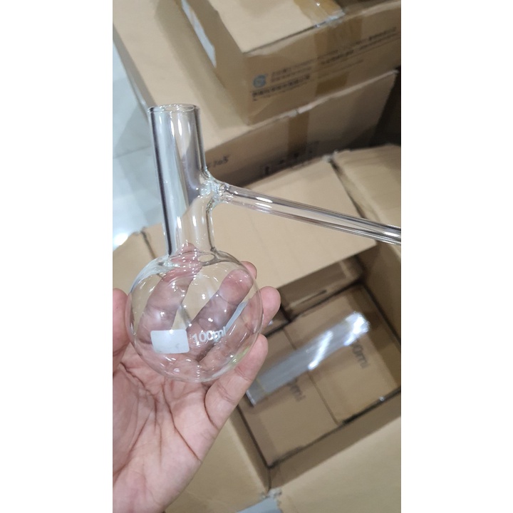 Bình cầu đáy tròn có nhánh 100ml