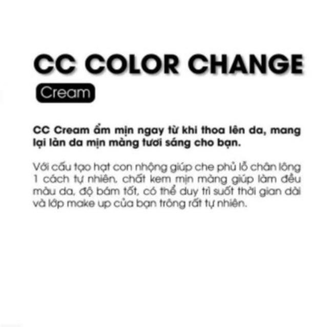Kem Nền RONAS CC COLOR Change Cream Ronas Hàn Quốc  SPF 34/PA+++ 50g ❤️ Bí Quyết Cho Một Làn Da Tự Nhiên Hoàn Hảo