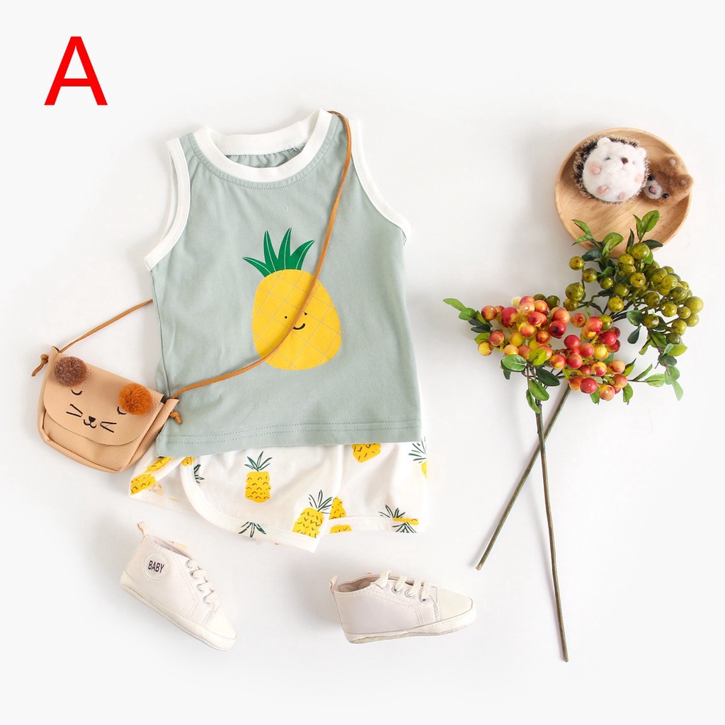 Set Quần Áo Sanlutoz Vải Cotton Thời Trang Mùa Hè Cho Bé