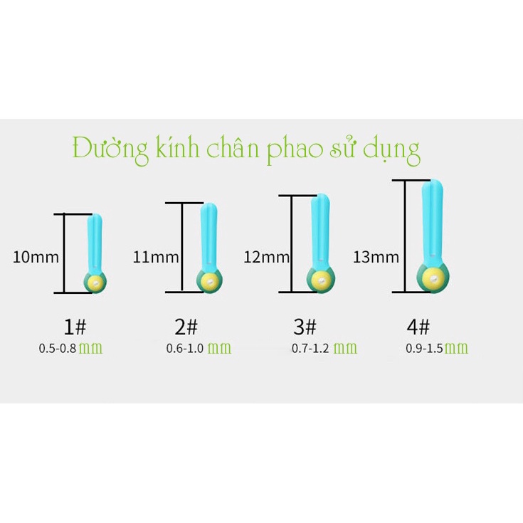 Bộ 10 5 2 Chân gắn phao cao cấp Siêu Bền - Chuyên dùng buộc dây câu dây trục săn hàng ✓