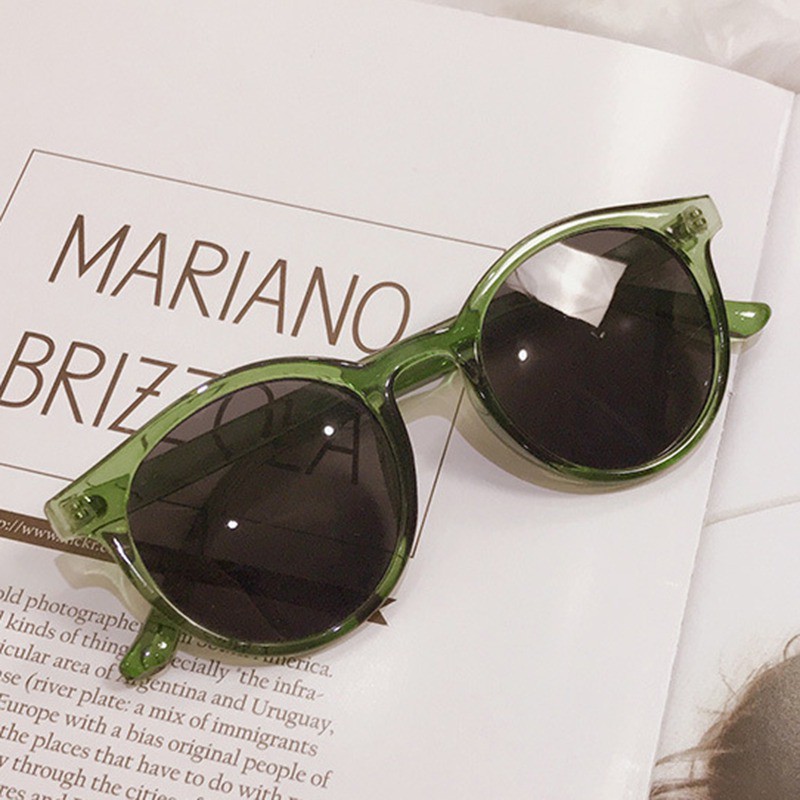 Kính mát gọng tròn Unisex phong cách retro