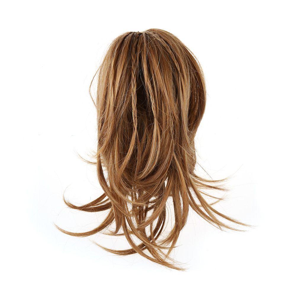 LAY Tóc Giả Đuôi Ngựa Sợi Vàng Xám Chịu Nhiệt Cao Thời Trang Cho Nữ