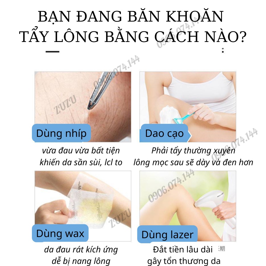 Tẩy Lông, Kem Tẩy Lông Hàng Nội Địa Trung An Toàn Hiệu Quả