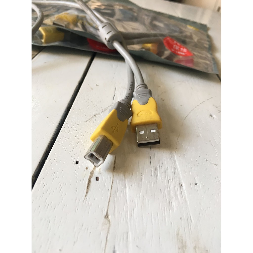 Cáp máy in USB A-B 2.0 dùng nối máy tính với máy in loại 1.5m (ghi)