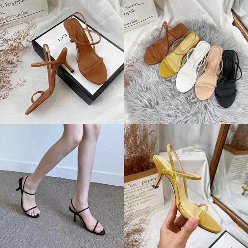 Sandal dây mảnh chun hậu