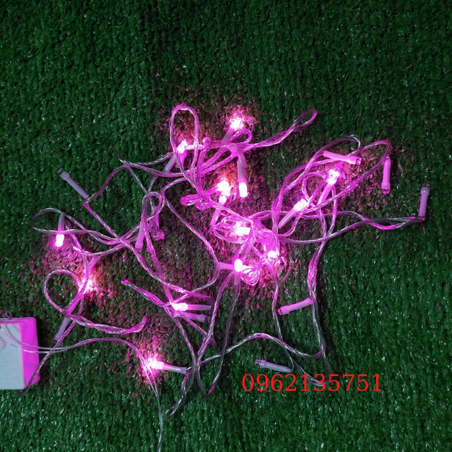 Led chớp trang trí lễ noel 5m Đủ màu, trắng, xanh lá, xanh dương, đỏ, tím, hồng