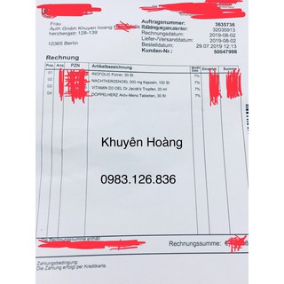 Aktiv Meno Hàng Đức đủ bill
