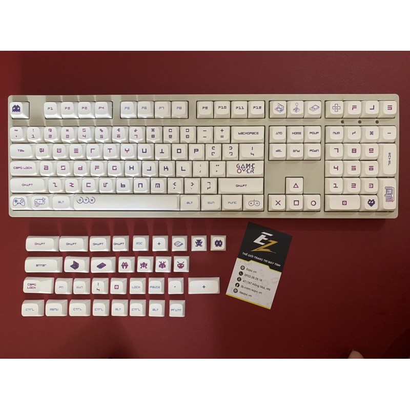 Set Keycap Thick Pbt Xda Gameover 141 nút cho bàn phím cơ