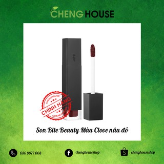 (freeship) (chinh hãng ) (chinh hãng ) (TRẢ ORD KO DƯ) Son Bite Beauty Màu Clove nâu đỏ
