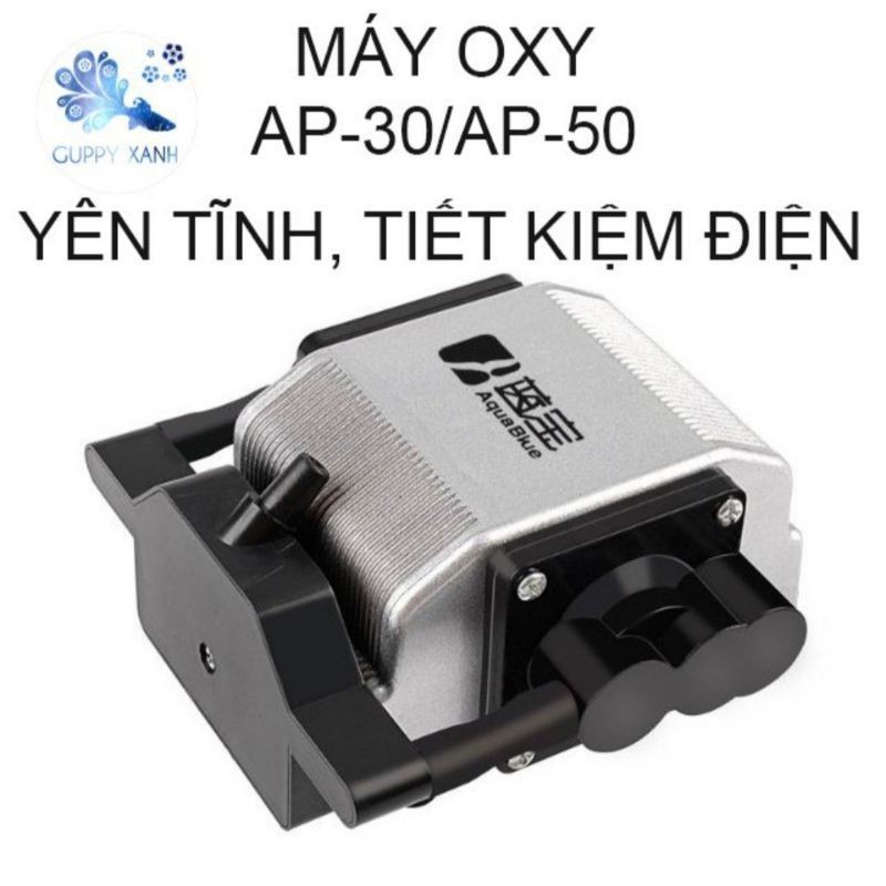 Máy Sủi Oxy Yên Tĩnh 6 Vòi Resun AP-30 16W - Hàng Cao Cấp Ít Ồn, Tiết Kiệm Điện
