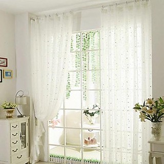 Rèm cửa voan sao trắng size 1m ngang x 2m7 cao