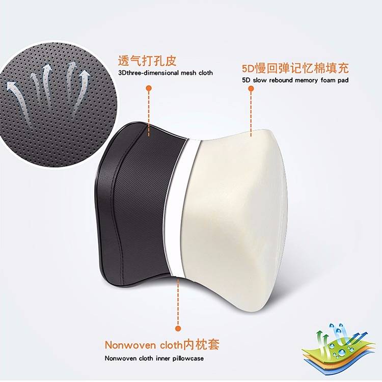 Gối tựa đầu và tựa lưng bằng xốp thiết kế thời trang cho nội thất xe ô tô (có bán lẻ)