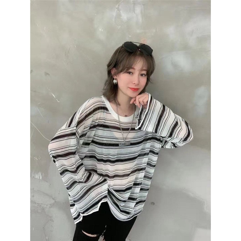 áo thun nữ GIÁ săn SALE /áp thun nữ tay dài phôm rộng giấu quần style hàn quốc