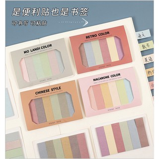 Giấy note đánh dấu màu macaron
