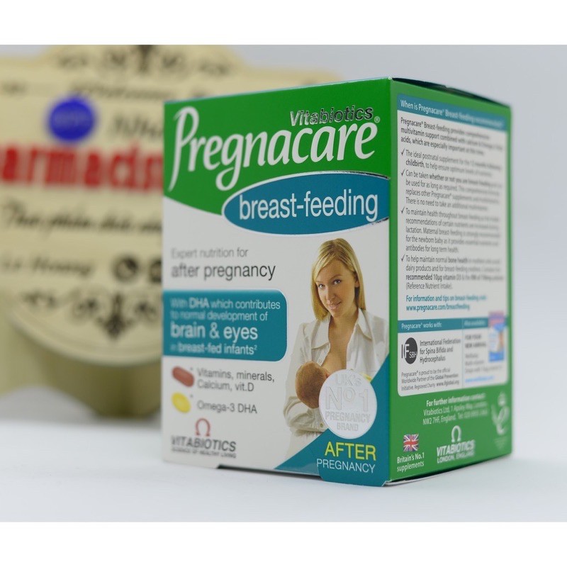 Pregnacare max Bầu, Bú hàng Uk