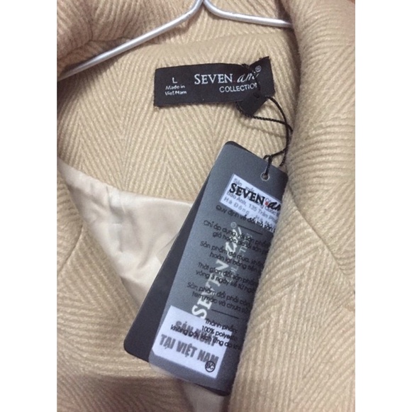 SEVEN AM newtag áo vest dạ hoa tay mới nguyên tag M/L
