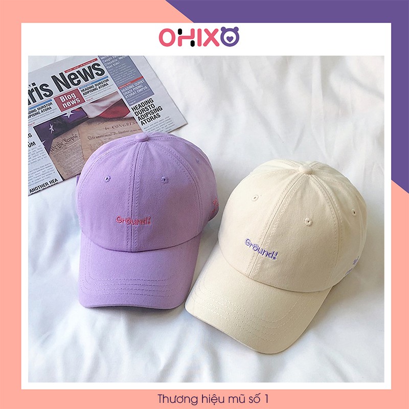 Mũ Lưỡi Trai Nam Nữ Nón Kết Cao Cấp Thời Trang Hàn Quốc Giá Rẻ Đẹp Trơn OHIXO LT03
