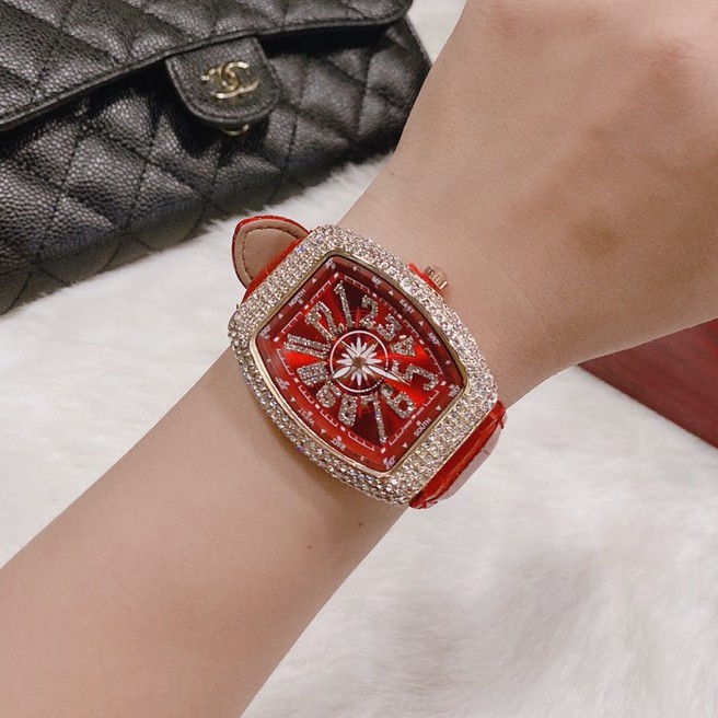 Đồng hồ Nữ Franck muller dây da, phiên bản sắc màu, hàng full box, thẻ bào hành 12 tháng - Dongho.franck.muller | BigBuy360 - bigbuy360.vn