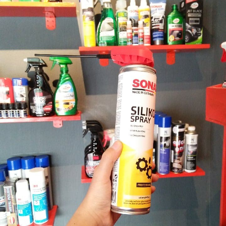 Chai Xịt Silicon Bôi Trơn Bảo Dưỡng Cao Su, Nhựa- Sonax Silicone Spray - Sonax 348300