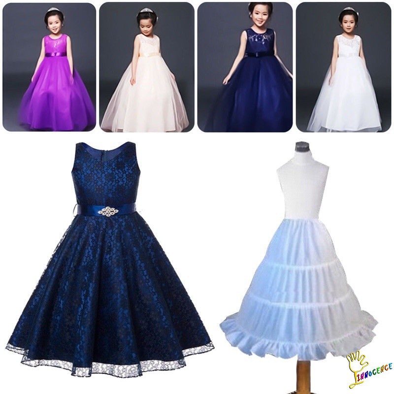 ❤XZQ-Kids Baby Girl Princess Bridesmaid Petticoat White Skirt