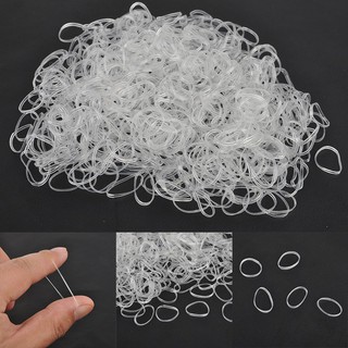 Set 500 Dây Chun Buộc Tóc Trong Suốt Cá Tính