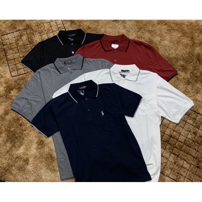 [ Mã 12FASHIONSALE1 giảm 10K đơn 50K ] Áo thun nam cổ bẻ có túi BIGSIZE < 105kg | BigBuy360 - bigbuy360.vn