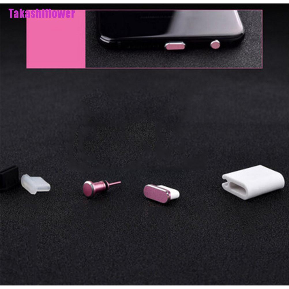 (Hàng Mới Về) 1 Set Nút Bịt Chống Bụi Cho Cổng Sạc Tai Nghe Cổng Usb Type C