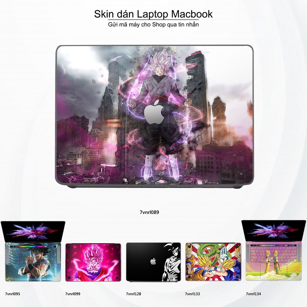 Skin dán Macbook mẫu Dragon Ball (đã cắt sẵn, inbox mã máy cho shop)